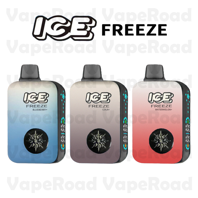 【ICE FREEZE】四段調涼 拋棄式主機 一次性 約10000口 可重複充電 螢幕顯示容量電量